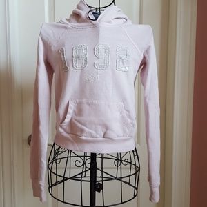 A&F Pink and Silver Hoodie
